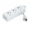 Regleta de 3 tomas para SAI Blanca IEC a 3 Schukos | Marlex Conexion