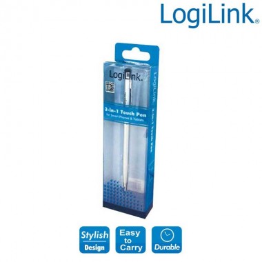 Logilink AA0041 - Boligrafo Touch Pen para Smartphone, Tablet, plata