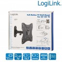 Logilink BP0007 - Soporte TV de Pared, inclinación -7.5º/+7.5º, Giratorio -90º/+90º, 23-42'', 25 kg