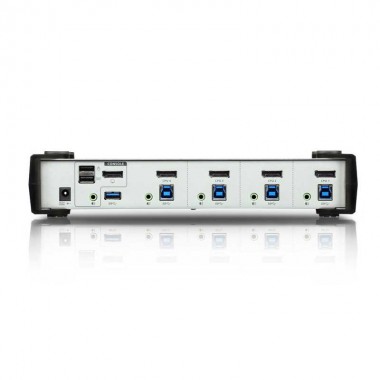 Aten CS1914 - KVM de 4 Puertos USB 3.0 DisplayPort 1.1, con Audio 