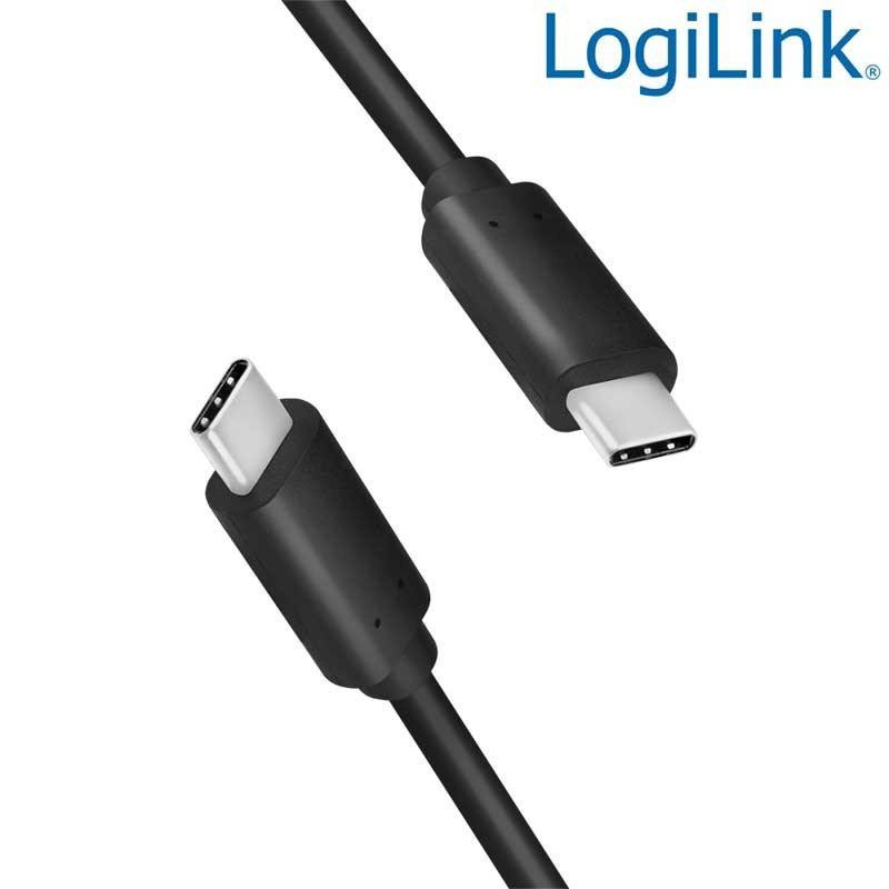 Logilink CU0129 - 1m Cable USB 3.2 (Gen 2) Tipo C, Negro