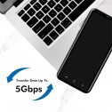 Logilink CU0175 -1.5m Cable USB 3.2 (Gen 1) tipo C Macho a USB 3.0-A Macho