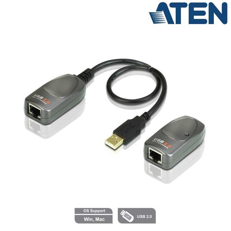 Aten UCE260 - Extensor USB 2.0 sobre Cat.5e/ 6 (60m) | Marlex Conexion