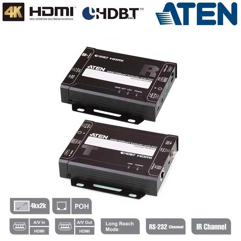 Aten VE1812 - Extensor HDMI HDBaseT (Clase A) POH | Marlex Conexion