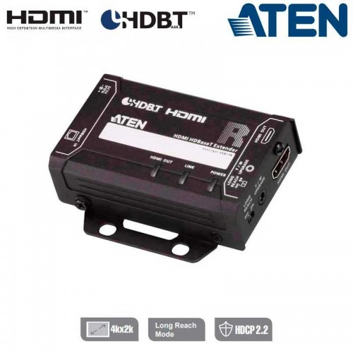 Aten VE811R - Receptor HDMI HDBaseT (Clase A), Diseño Compacto