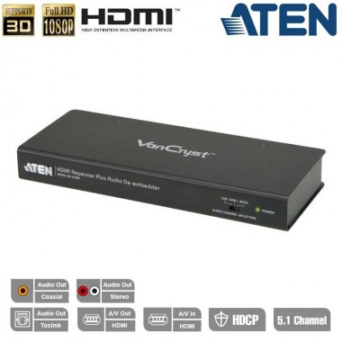 Aten VC880 - Repetidor HDMI con separación de señal de Audio | Marlex