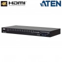 Aten CS18216 - KVM de 16 Puertos USB 3.0 HDMI 4K con Audio y Hub USB 3.0 para Rack 19''