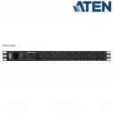 Aten PE0218SG - PDU Básica 1U de 17 Tomas C13 y 1 C19, con protección sobretensión,16A