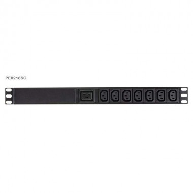 Aten PE0218SG - PDU Básica 1U de 17 Tomas C13 y 1 C19, con protección sobretensión,16A