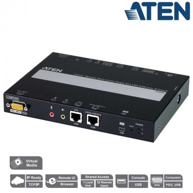 Aten CN9000 - Unidad de control KVM por IP (VGA y serie) | Marlex conexion