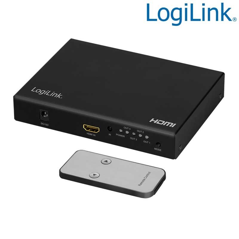 Logilink HD0054 - Procesador de Videowall 2x2 HDMI 4K 1 entrada/4 salidas