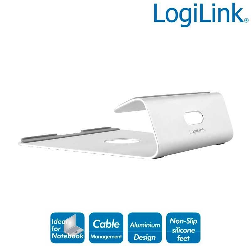 Logilink AA0103 - Soporte para portátil, tablet aluminio, 11–15 "