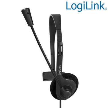 Auricular Monoaural con Microfono, conector de 3,5 mm, Logilink HS0054