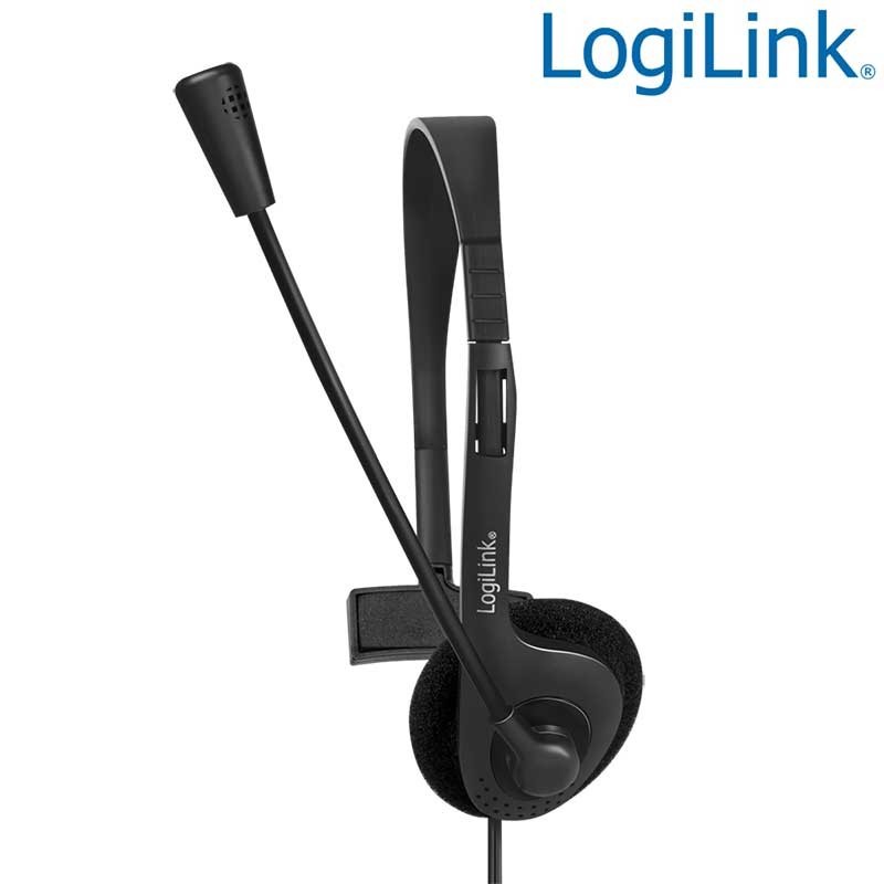 Logilink HS0054 - Auricular Mono con Microfono, conector de 3,5mm