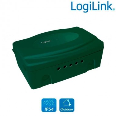 Caja eléctrica exterior con protección IP54, Verde Logilink LPS272
