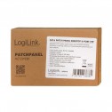 Logilink NP0017B - Patch Panel Sobremesa Cat. 6 FTP 8 puertos, Negro