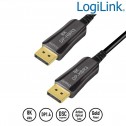 Logilink CDF0104 - 50m Cable DisplayPort 1.4 (8K/ 60Hz) AOC Negro