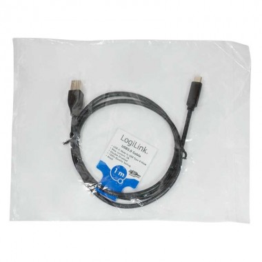 Logilink CU0163 - 2m Cable USB 3.2 (Gen 1) tipo C Macho a USB-B 3.0 Macho, negro