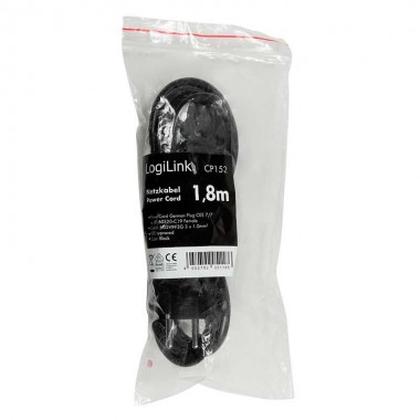 Logilink CP152 - 1.8m Cable de Alimentación Schuko a C19 Hembra