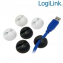 Logilink KAB0009 - Organizador de Cable (3 Negros y 3 Blancos)|Marlex