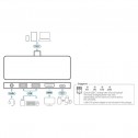 Aten UH3238 - Docking station de viaje USB-C HDMI con pasarela de alimentación