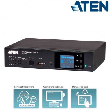 Aten VK1200 - Sistema de control,Caja compacta de segunda generación con doble LAN