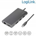 Docking station USB-C 3.2 Gen 1 a HDMI 4K-DP-LAN-USB C PD-USB A 3.0-USB A 2.0 Logilink UA0382