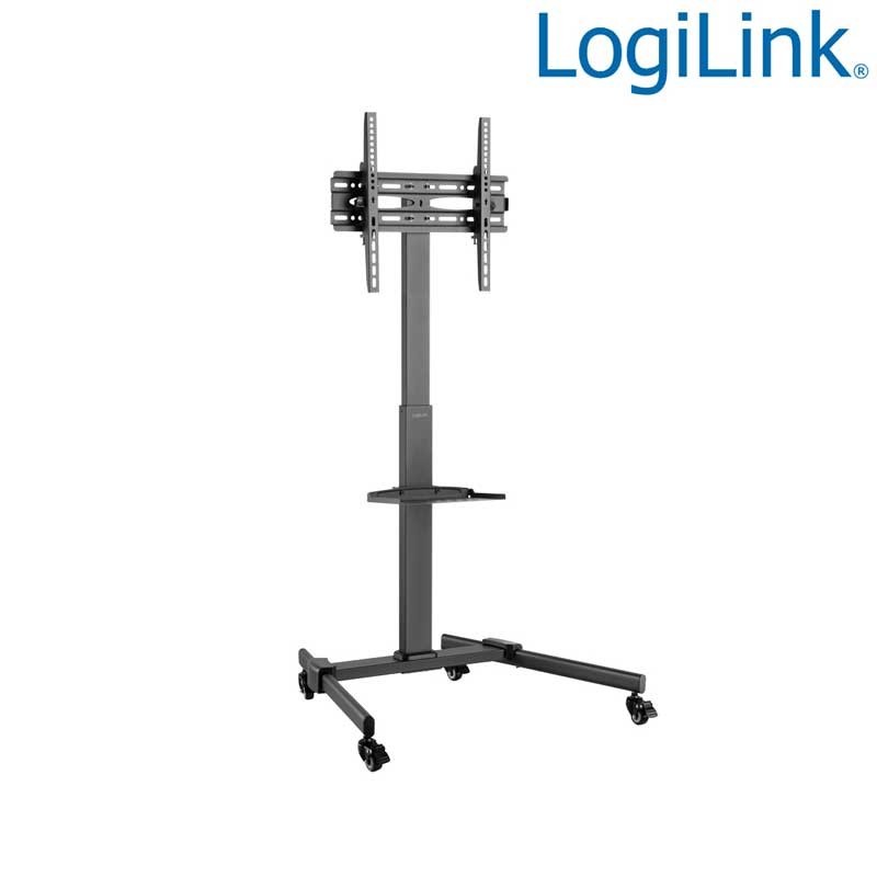 Logilink BP0121 - Soportes de suelo ''Carrito'' de Altura ajustable, 32-55'', 35 Kg