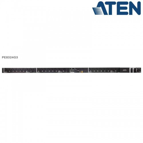 Aten PE8324G3 - PDU de 6 tomas C13 y 18 C19, 0U, 32 A 