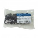 Logilink AC113 - Kit de 20 Tornillos, Tuercas, Arandelas (M6), Negro