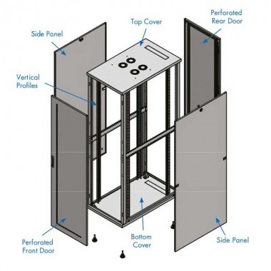 Canovate S42E81B | Armario Rack 19" 42U A800 F1000 "ECO" 