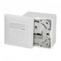 Logilink NP0035 - Caja de Superficie/Empotrar Cat.5e 2 RJ45 Angulo 40º | Marlex Conexion