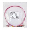 Logilink FP4LT02 - 2m Cable Fibra Óptica OM4 LC-ST 50/125 MultiModo Duplex