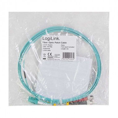 Logilink FP3LT01 - 1m Cable Fibra Óptica OM3 LC-ST 50/125 MultiModo Duplex