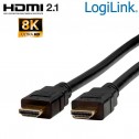 Logilink CH0079 - 3m Cable HDMI 2.1, 8K@60Hz, Alta Calidad | Marlex