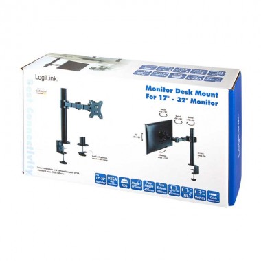 Logilink BP0105 - Soporte de Mesa para monitor 17- 32'', Incl -35º/35º