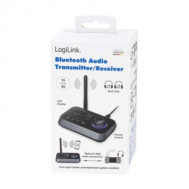 Logilink BT0062 - Transmisor Dual - Receptor de audio Bluetooh 5.0 