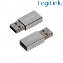 Logilink AU0056 - Adaptador USB 3.0 Tipo A Macho a USB-C Hembra