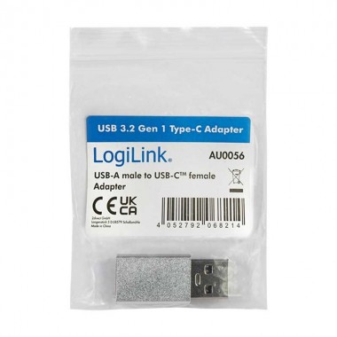 Logilink AU0056 - Adaptador USB 3.0 Tipo A Macho a USB-C Hembra