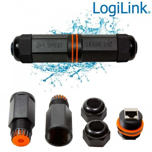 Logilink NP0081 - Conector para Exterior RJ45 Cat6A  Apantallado