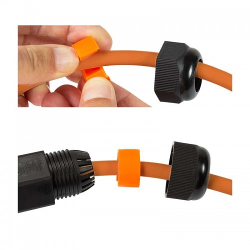 Logilink NP0081 - Acoplador largo RJ45 Cat.6A apantallado para exterior, IP67
