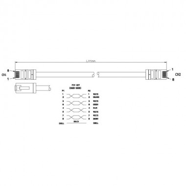 Logilink CQ7143S - 50m Latiguillo RJ45 Cat. 6A S/FTP para Exteriores, LSZH, Negro