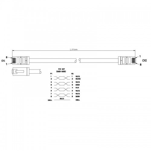 Logilink CQ7143S - 50m Latiguillo RJ45 Cat. 6A S/FTP para Exteriores, LSZH, Negro