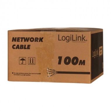 Logilink CPV0060 - 100m Bobina Cat.7 S/FTP 1000 Mhz PIMF LSZH RIGIDO COBRE | Marlex Conexion