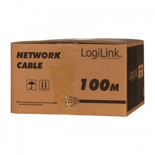 Logilink CPV0060 - 100m Bobina Cat.7 S/FTP 1000 Mhz PIMF LSZH RIGIDO COBRE | Marlex Conexion