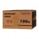 Logilink CPV0063 - 100m Bobina Cat.7 S/FTP 1000 Mhz PIMF LSZH RIGIDO COBRE Duplex