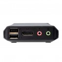 Aten CS52DP - KVM Híbrido de 2 Puertos (1 USB/Display Port y 1 USB C) 