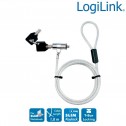 Logilink NBS009 - Cable antirrobo portatil Ultrafino con 2 llaves