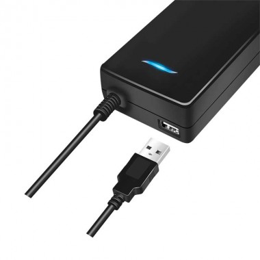 Logilink PA0272 - Cargador de mesa USB-C para 2 dispositivos, 1x USB-C PD y USB-A, 112 W 