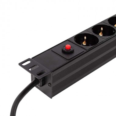 Logilink PDU8C03 | Regleta para Rack 19" x 8, cable conexión C14 